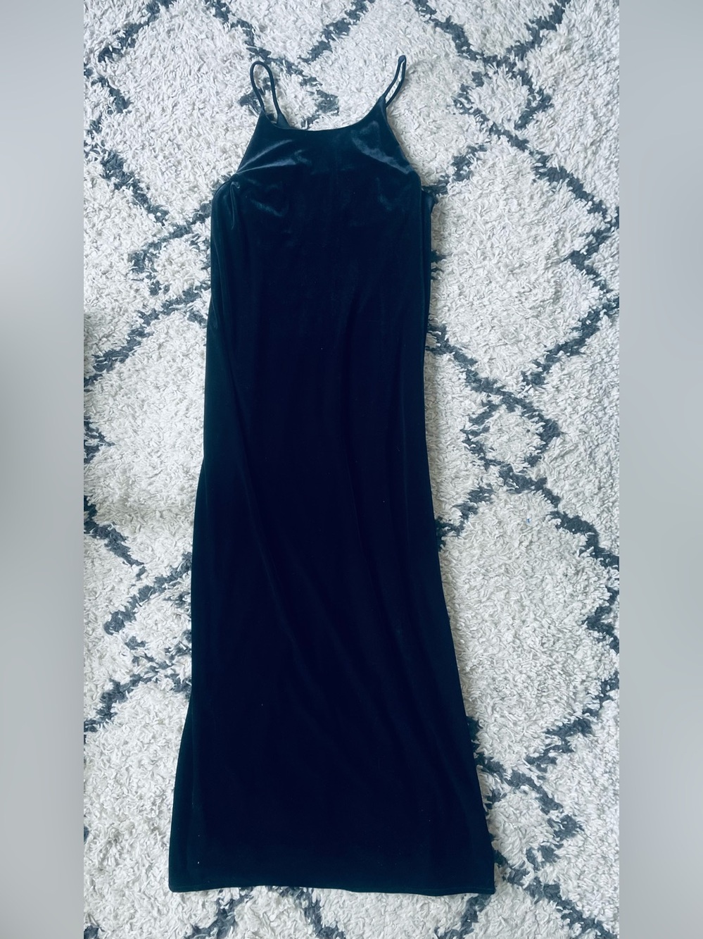 Black Velvet Slip Dress
